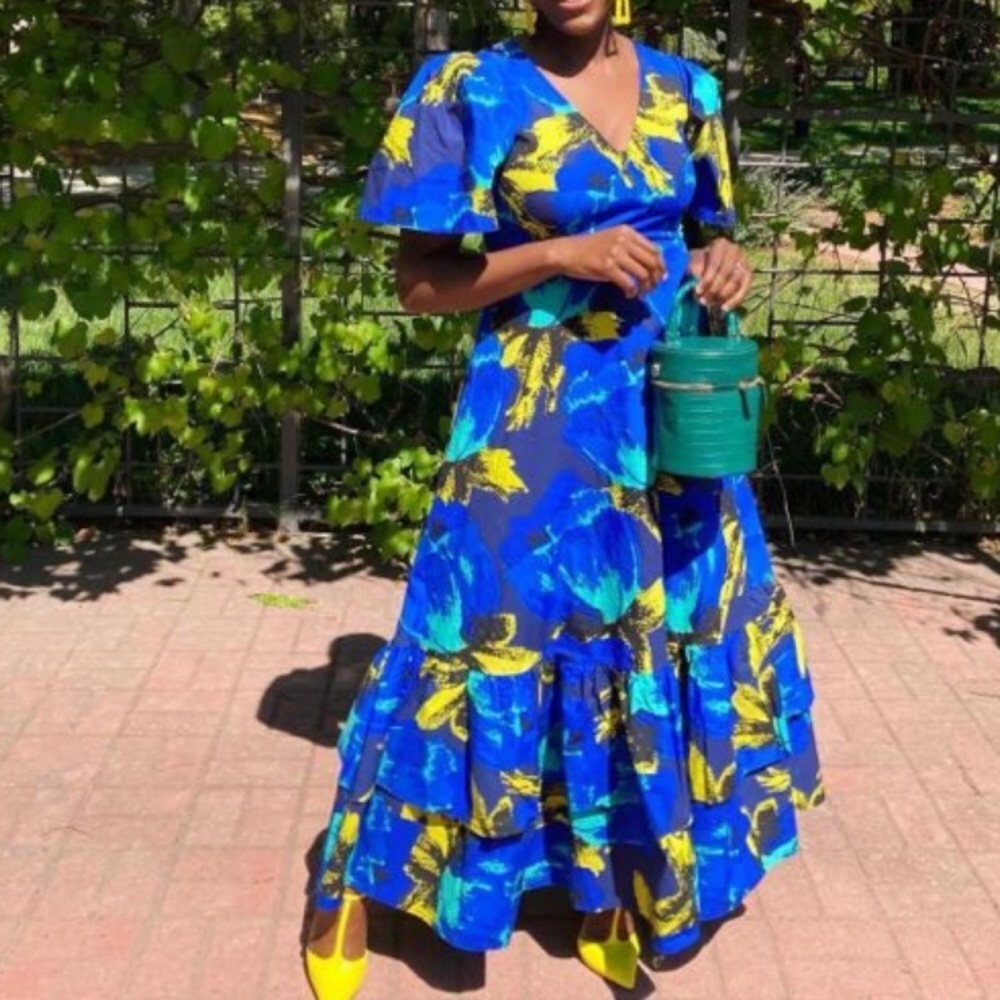 Christopher John Rogers Target Blue floral Dress - Picture 6 of 15